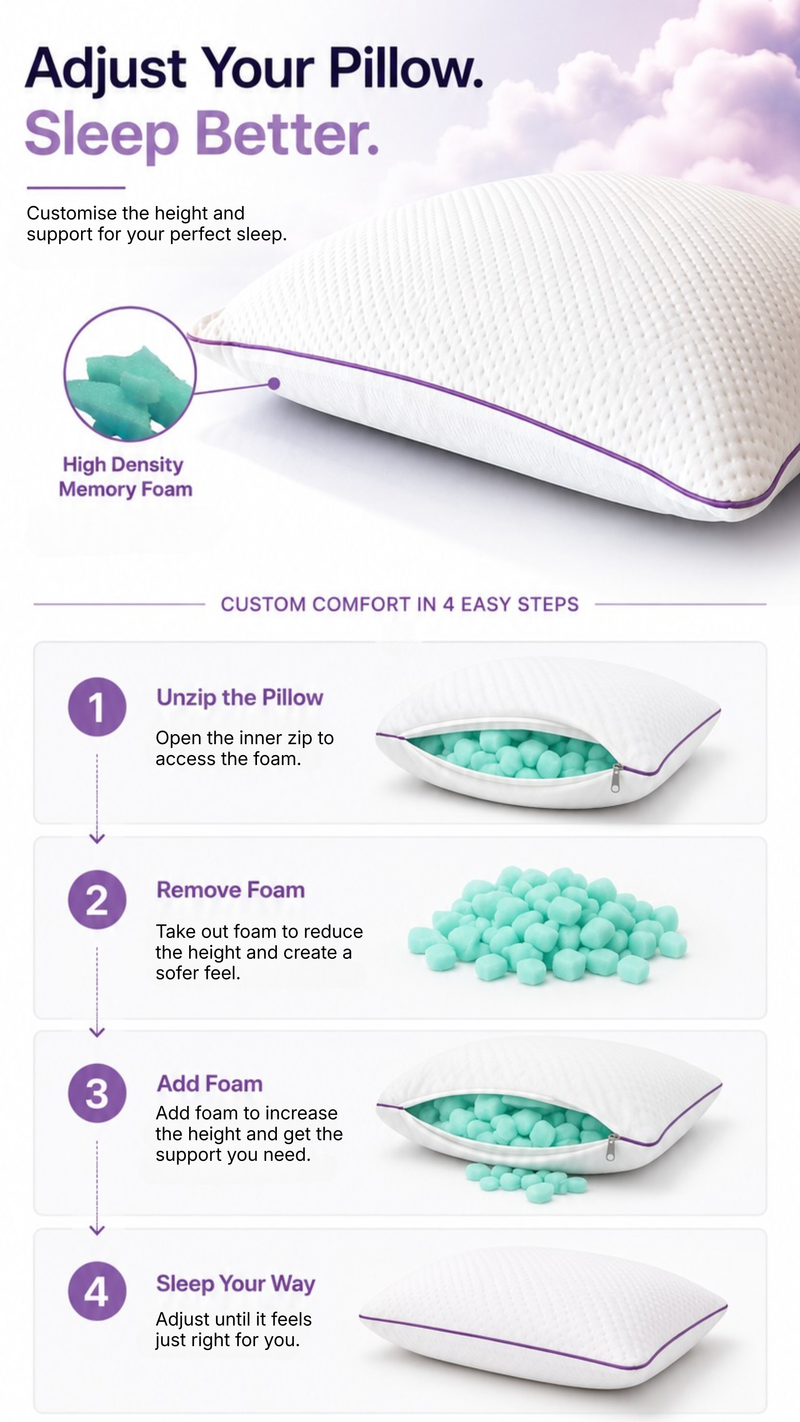 A Pillow That Adapts to You.